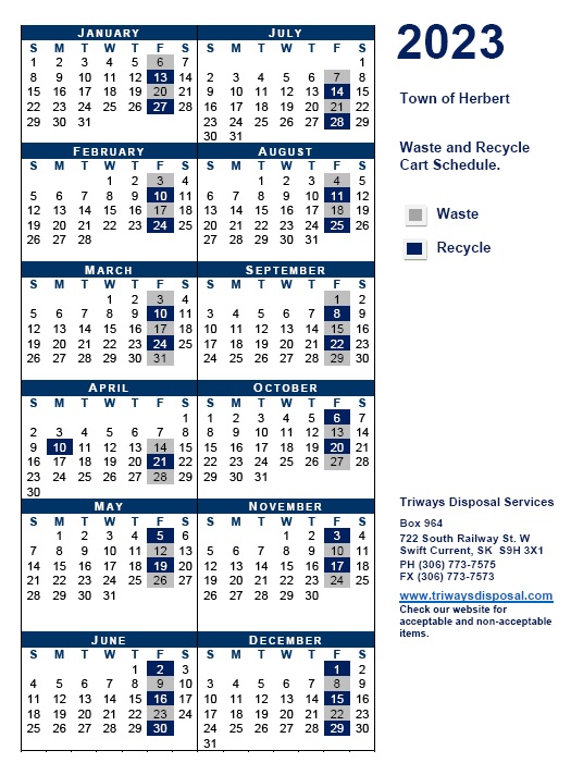 23 Triways Calendar