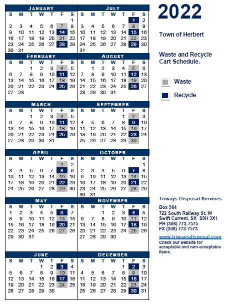 2022 Triways Calendar